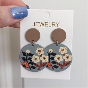 Floral Clay Earrings